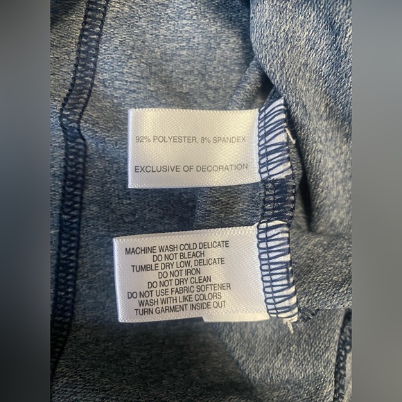 Cutter & Buck Men’s CB DryTec Cotton Navy Blue Quarter Zip Size Large Golf - Picture 4 of 8